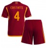 AS Roma Bryan Cristante #4 Hjemmedraktsett Barn 2023-24 Kortermet (+ korte bukser)